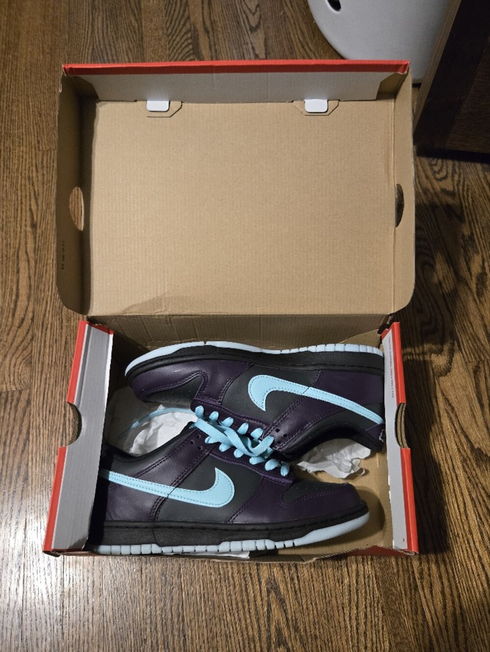 Nike Dunk Low Purple with Light Blue Accents